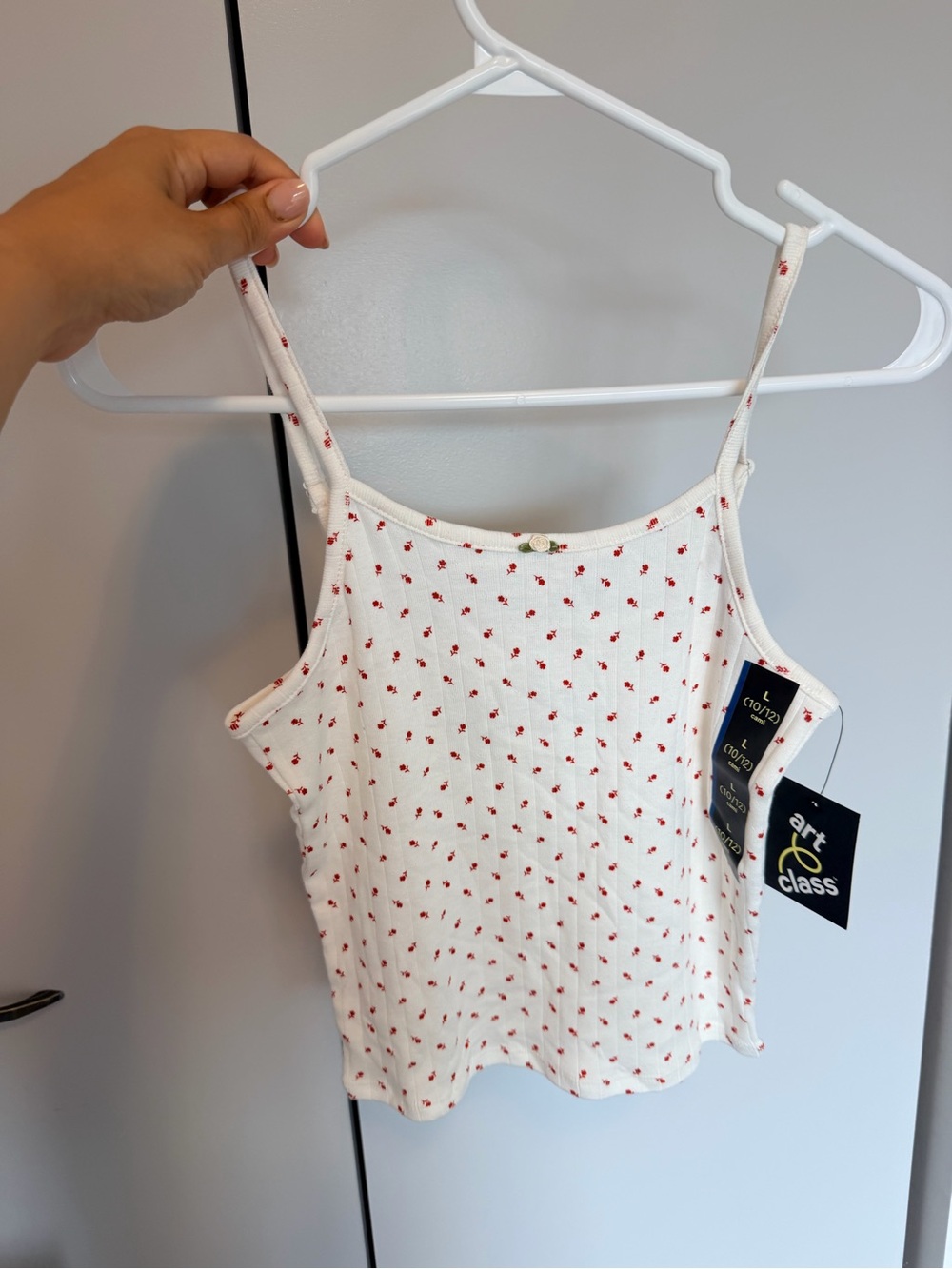 Set of 2 Cami Tank Top - white and navy